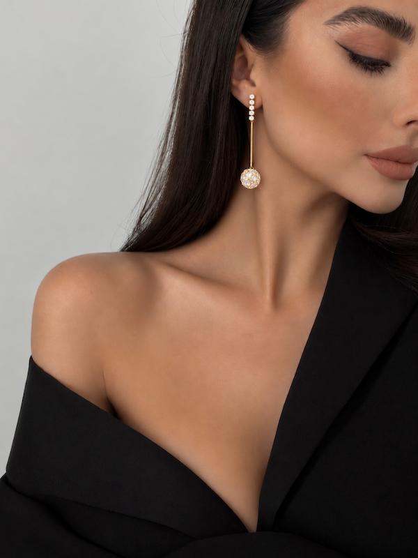 گوشواره بلند سوارسکی