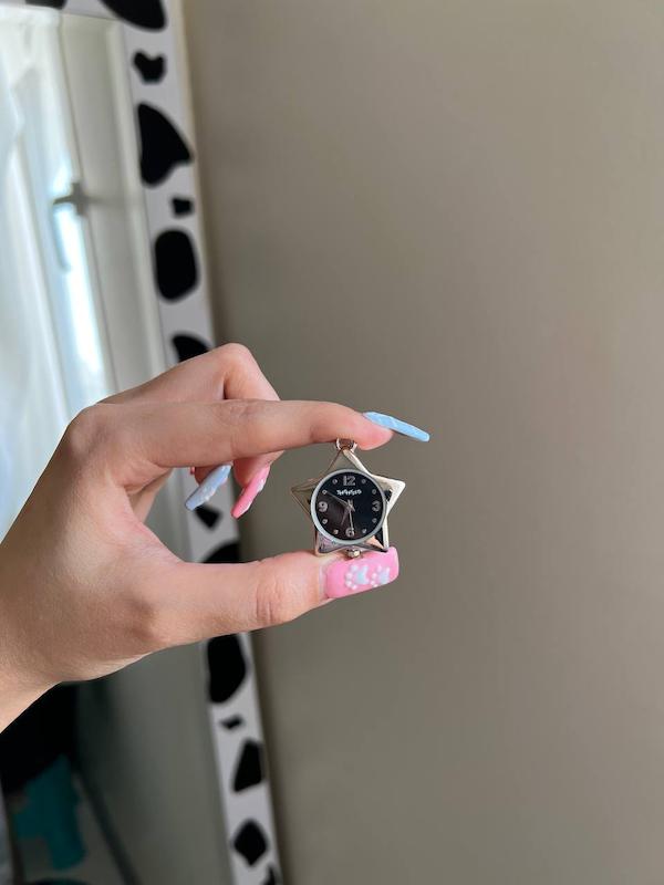 گردنبند ساعت استیل ( همراه با زنجیر)