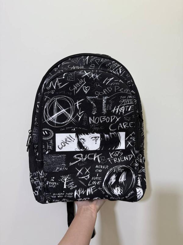 کوله پشتی مخمل دو زیپ