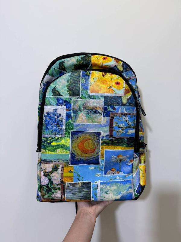 کوله پشتی مخمل دو زیپ