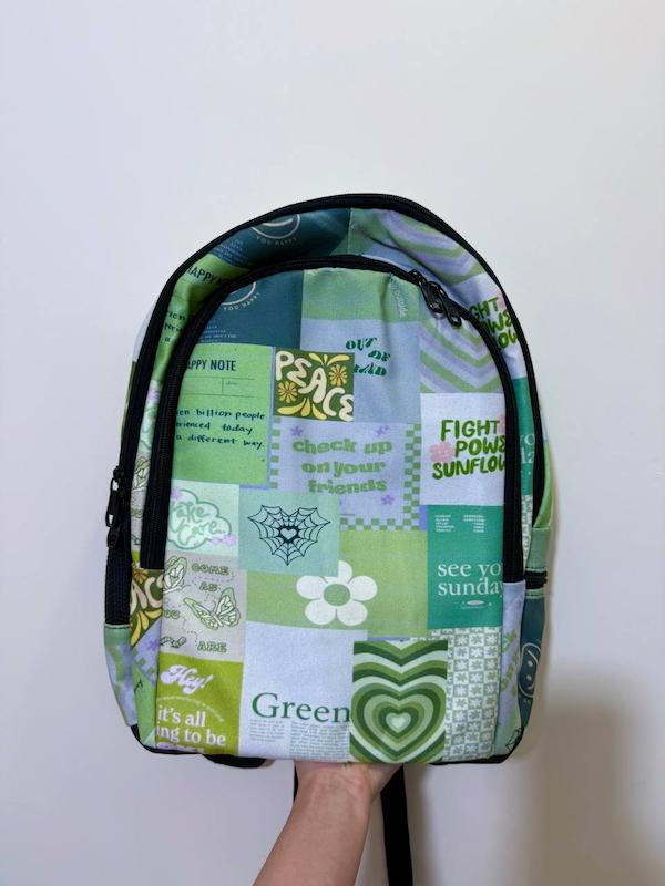 کوله پشتی مخمل دو زیپ