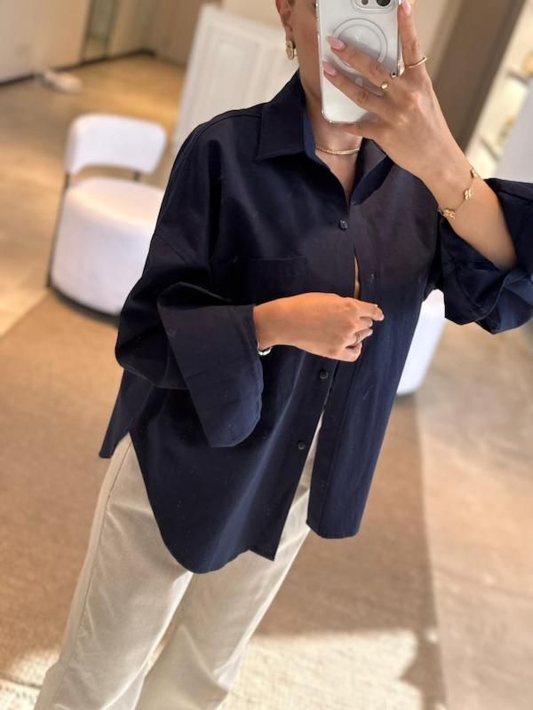 شومیز بونو سورمه ای