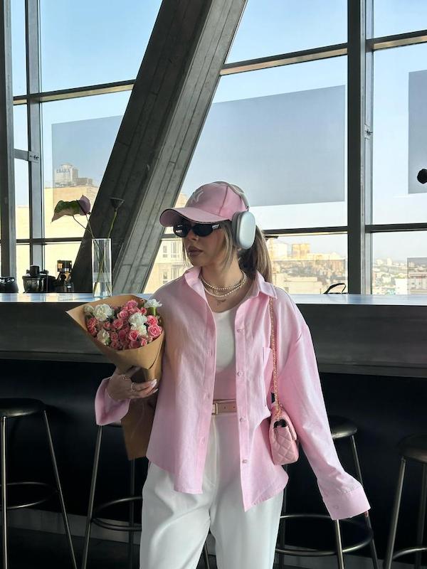 شومیز بونو صورتی