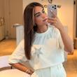 تیشرت سفید استار/STAR کامل نقره ای