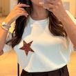 تیشرت سفید استار/STAR کامل مسی