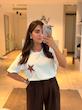 تیشرت سفید استار/STAR کامل مسی