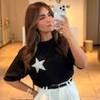 تیشرت مشکی استار/STAR کامل نقره ای