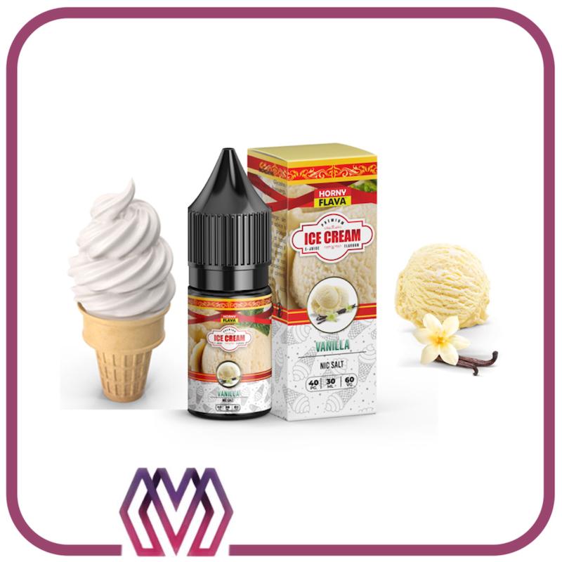 سالت هورنی طعم بستنی وانیل – Horny Vanilla Ice Cream NicSalt