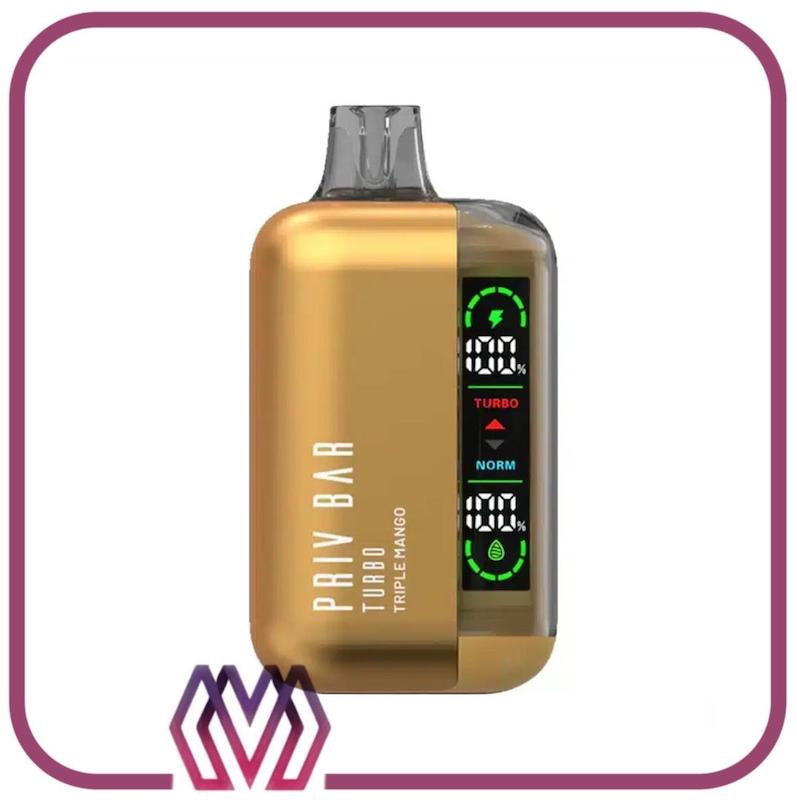 پاد یکبار مصرف پرایوبار (Priv Bar) 15000 پاف طعم انبه – Priv Bar Mango