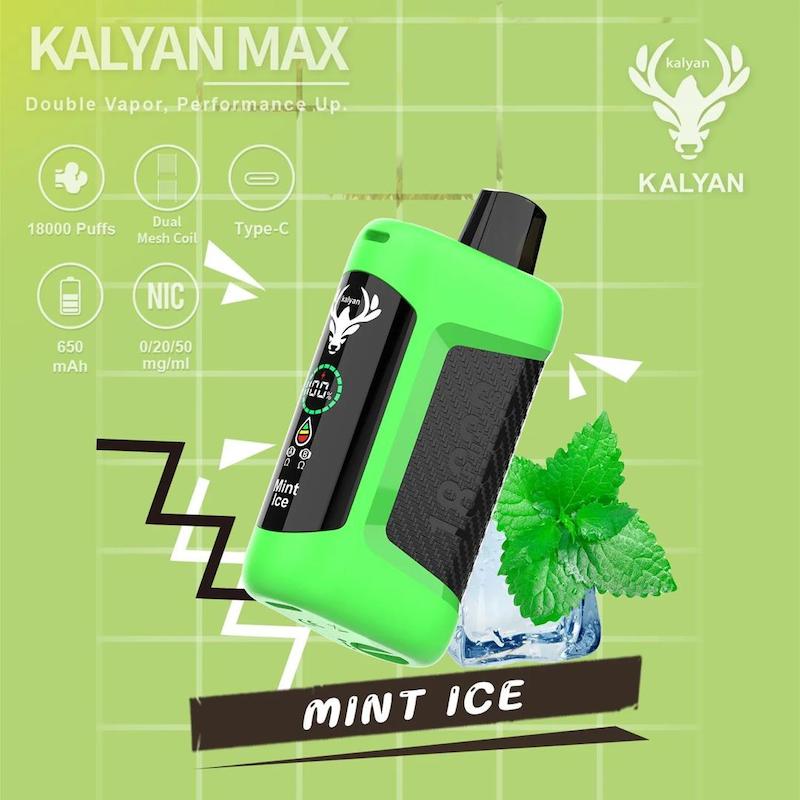 پاد یکبار مصرف کلیان مکس (Kalyan Max) 18000 پاف طعم لیمو نعنا – Kalyan Max Lemon Mint
