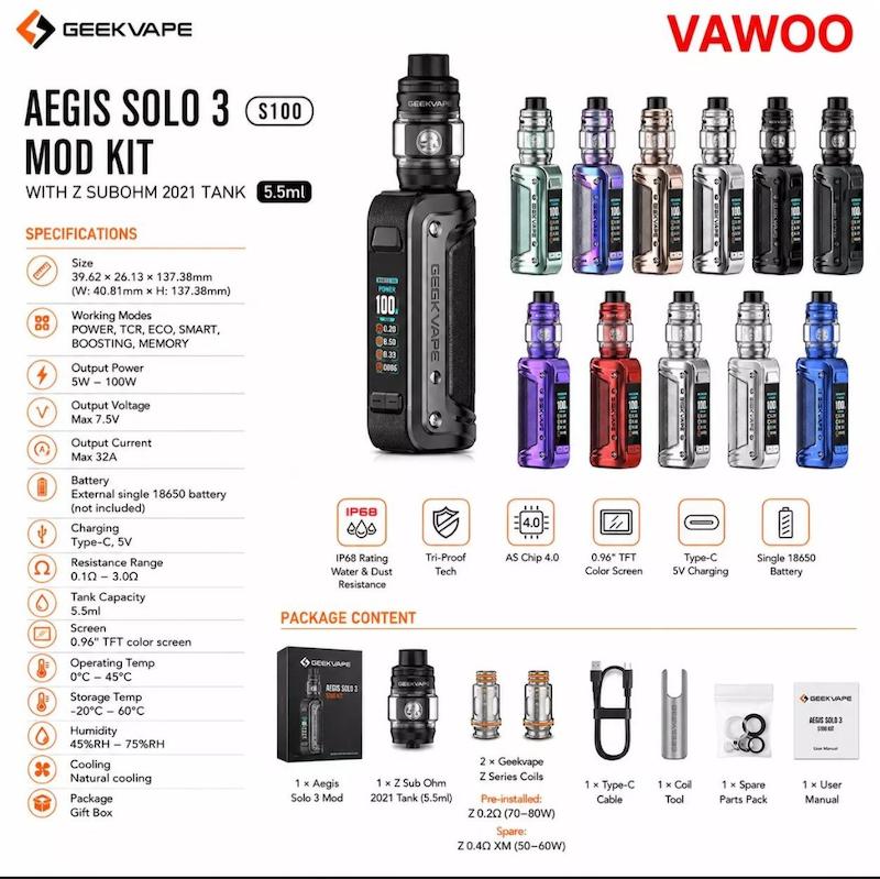 ویپ اجیس سولو 3 Aegis solo