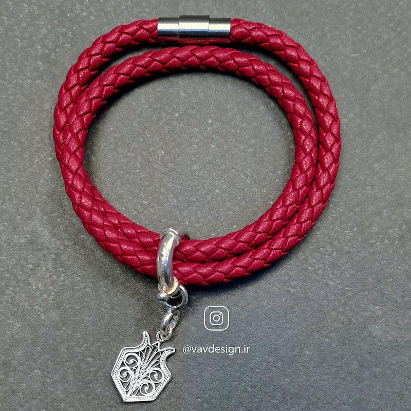 دستبند چرمی انار