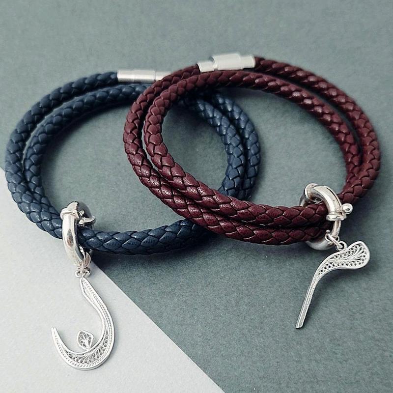 دستبند چرمی حروف