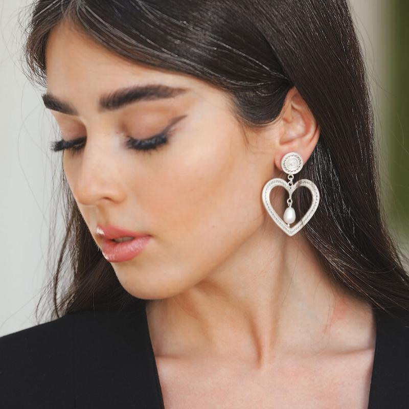 گوشواره بهشید با مروارید 