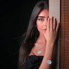گردنبند آبگون بدون زنجیر