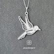 گردنبند پرنده مهاجر با زنجیر