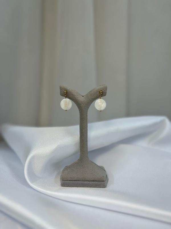 گوشواره صدف سکه ای