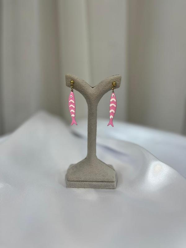 گوشواره فانتزی ماهی استیل