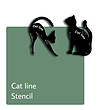 شابلون خط چشم CAT LINE