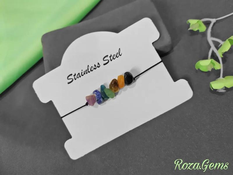 دستبند نخی نامنظم هفت چاکرا