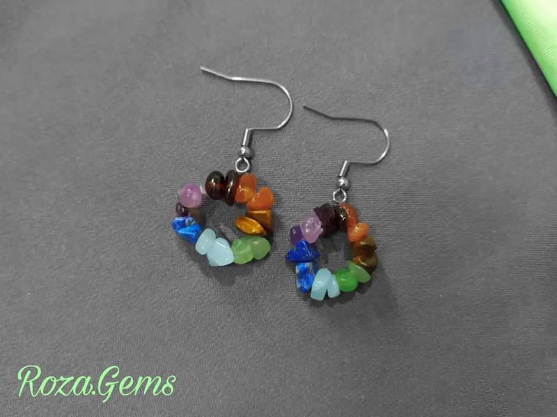 گوشواره گل هفت چاکرا