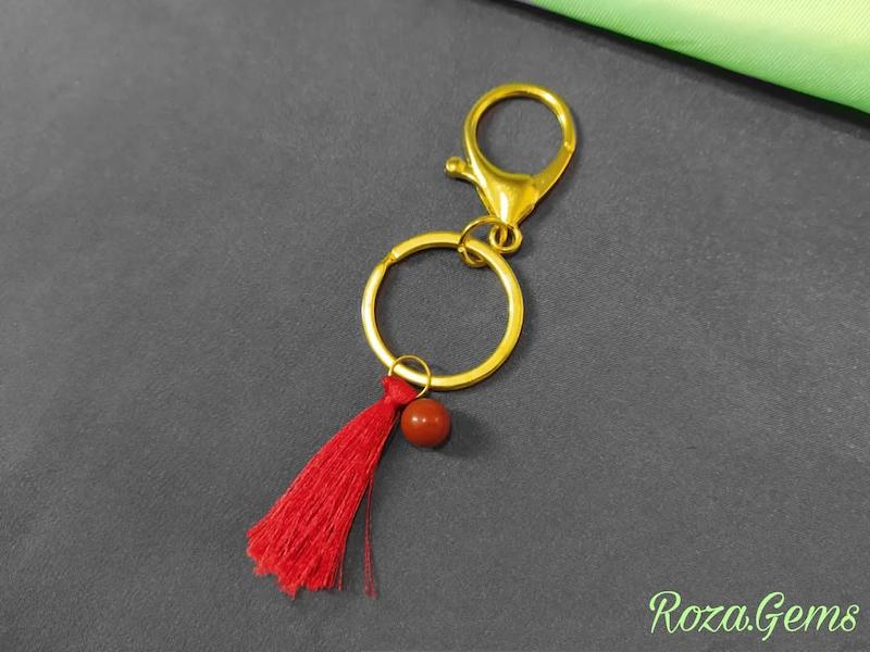 جاکلیدی منگوله دار جاسپر سرخ 