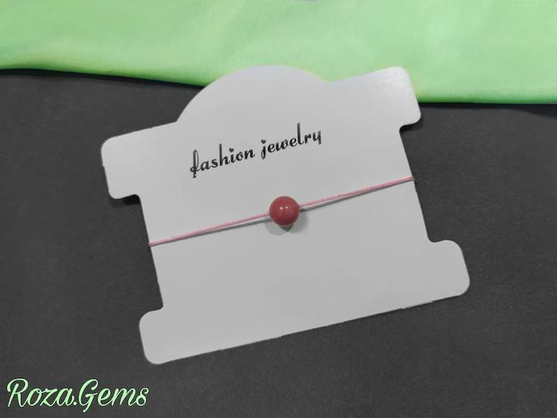 دستبند نخی رودونیت