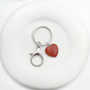 دسته کلید جاسپر سرخ قلبی
