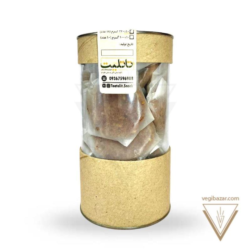 کوکی گردو و کشمش تکی (بدون شکر) (بزرگ) - تاتِلیت