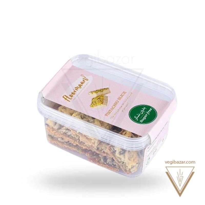 شیرینی اسلایسی پسته‌ای (بدون شکر) - حورمان