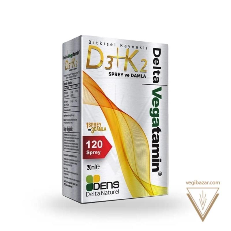 مکمل افشانه‌ای D3 و K2 وگان (۴ ماهه) - Delta Vegatamin