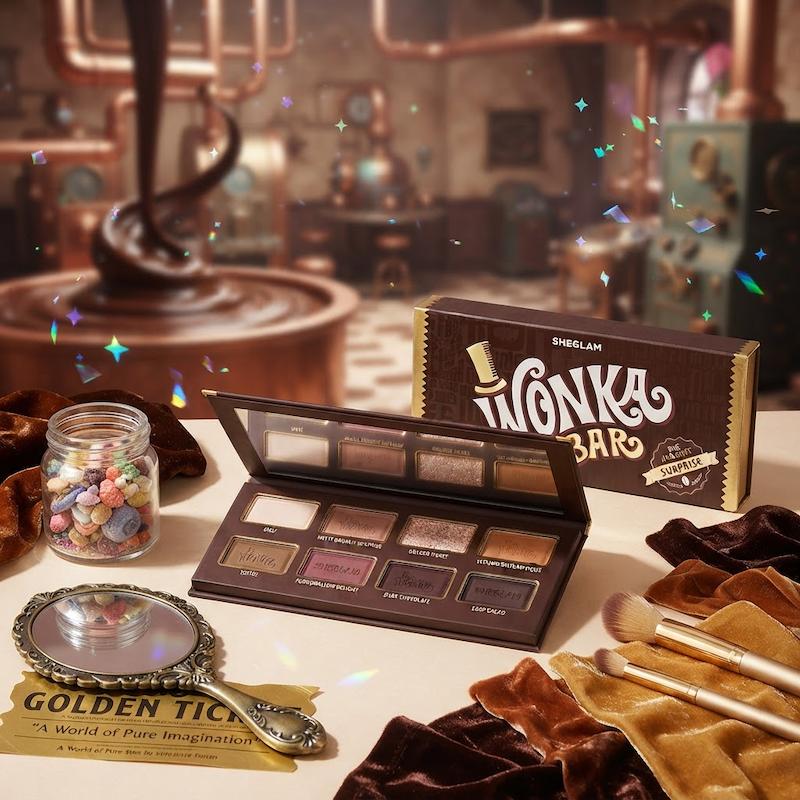 پالت سایه چشم پودری ۱۵ رنگ شیگلم مدل Wonka Bar