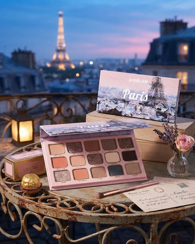 پالت سایه چشم پودری ۱۵ رنگ شیگلم مدل Picnic in Paris