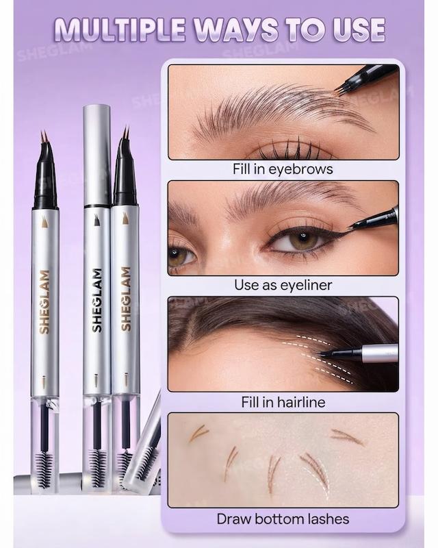 هاشور و لمینت دوسر ابرو شیگلم، مدل Real Flow Laminating Brow Pen مناسب انواع ابرو حجم 4 میلی‌لیتر