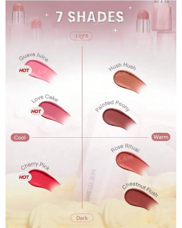 رژگونه استیکی صورت شیگلم مدل Buttery Bliss مناسب انواع لب حجم 6 گرم