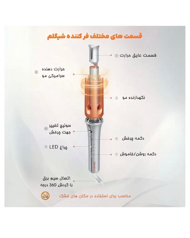 فرکننده مو شیگلم, It-Curl One-Touch قطر 25mm (اصلی)