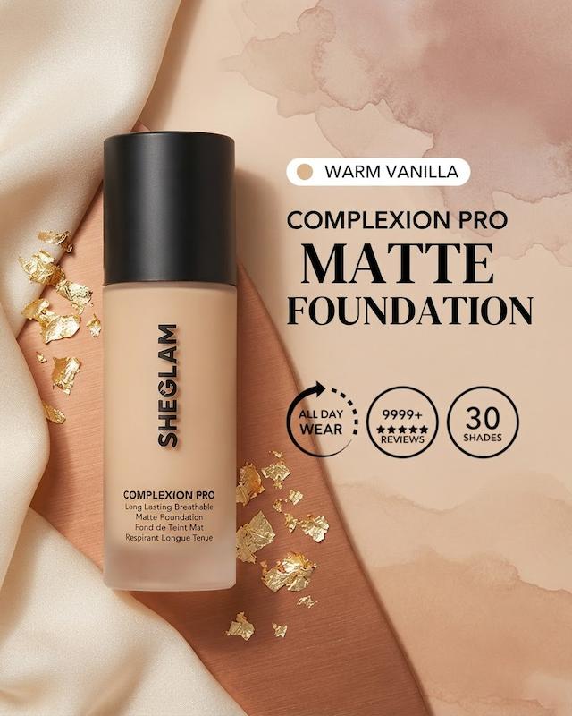 کرم پودر صورت شیگلم، مدل Complexion Pro مناسب انواع پوست حجم 30 میلی‌لیتر