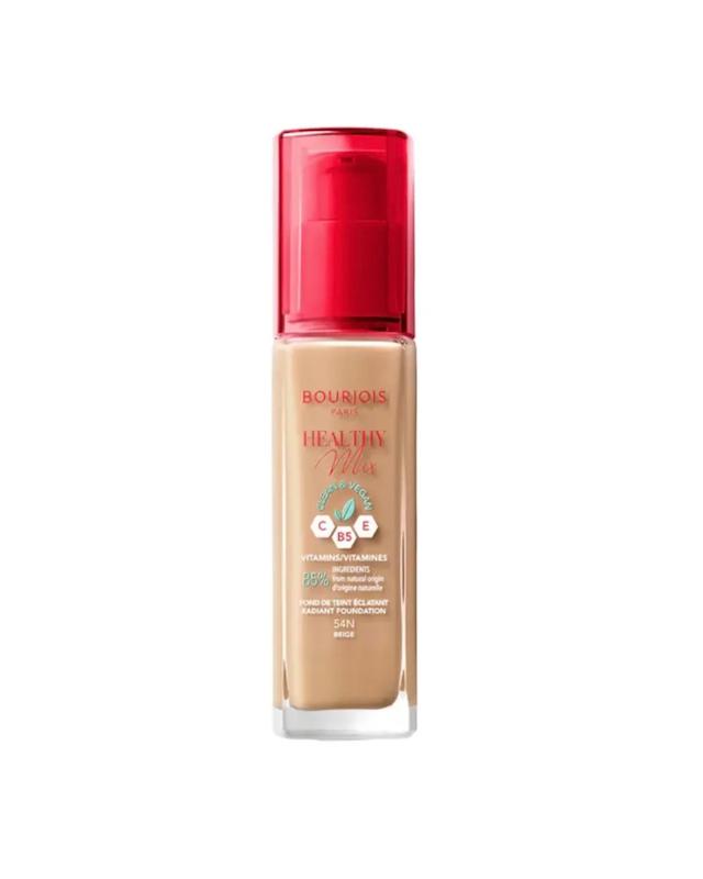 کرم پودر صورت بورژوآ, مدل Healthy Mix رنگ Beige شماره 54N حجم 30 میلی‌لیتر