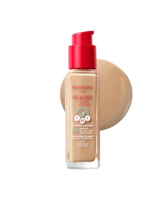 کرم پودر صورت بورژوآ, مدل Healthy Mix رنگ Beige Clair شماره 53W حجم 30 میلی‌لیتر