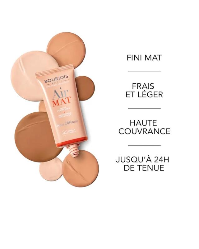 کرم پودر صورت بورژوآ, مدل Air Mat رنگ Beige Doré شماره 05 حجم 30 میلی‌لیتر