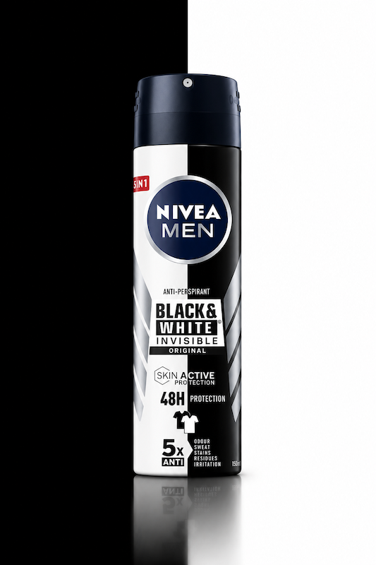 اسپری ضد تعریق مردانه نیوآ مدل Black &White 48H حجم 150ml