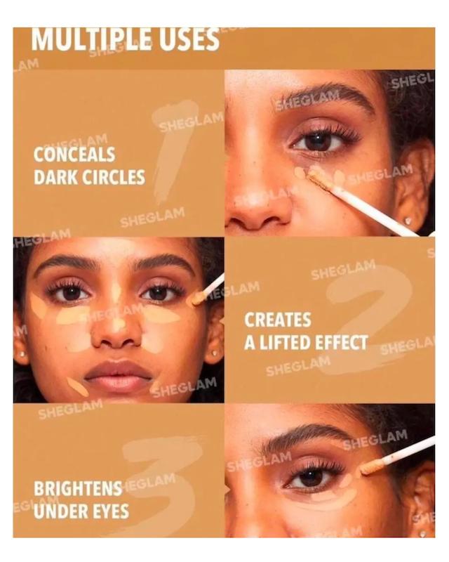 کانسیلر فول کاور 12 ساعته شیگلم LIKE MAGIC 12HR COVERAGE CONCEALER