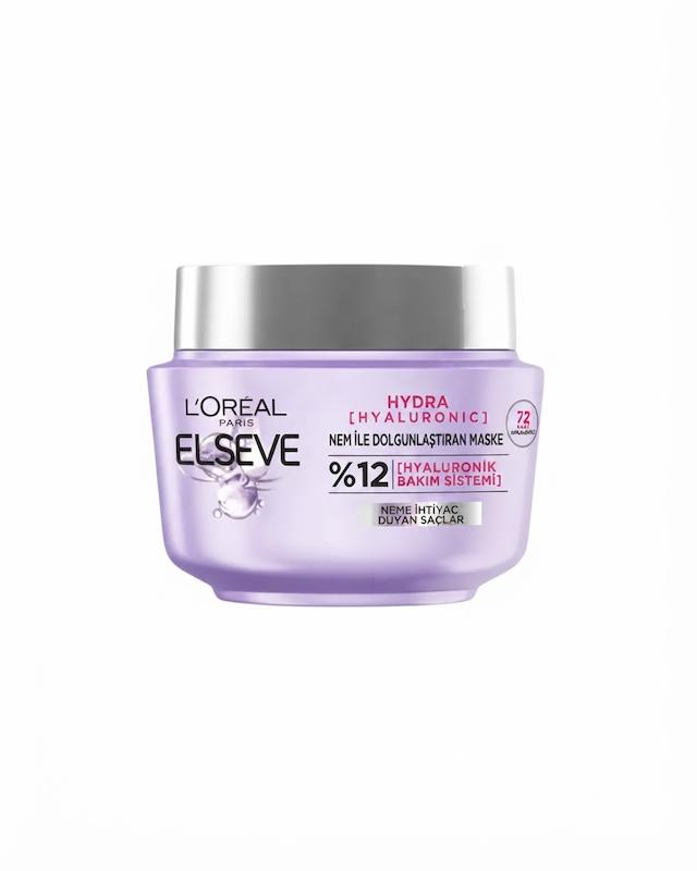 ماسک مو آبرسان کاسه‌ای مناسب موهای خشک لورآل, L'Oréal مدل Hydra حجم ۳۰۰ میل