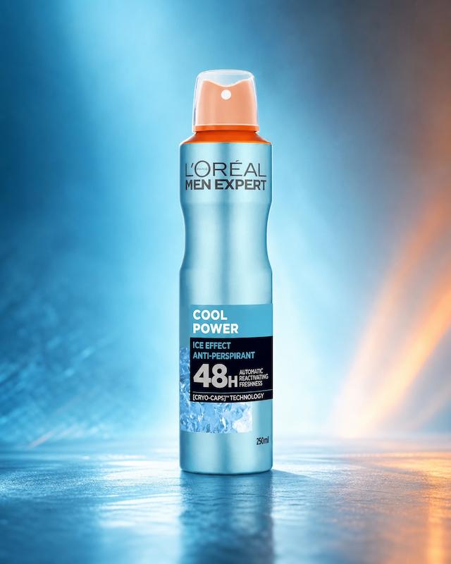 اسپری ضد تعریق مردانه لورآل, مدل Cool Power 48H حجم 250ml