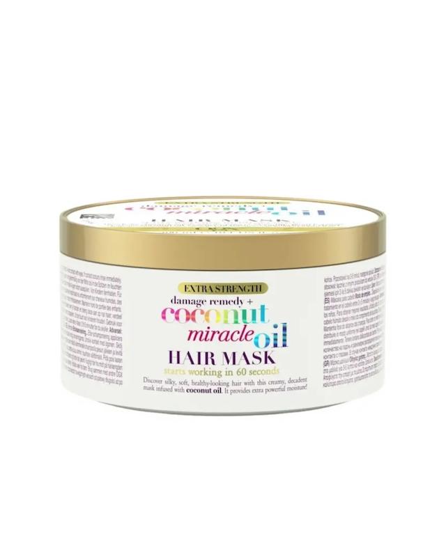 ماسک مو ترمیم‌کننده کاسه‌ای مناسب موهای خشک و آسیب‌دیده او جی ایکس, OGX مدل Coconut Miracle Oil حجم ۳۰۰ میل