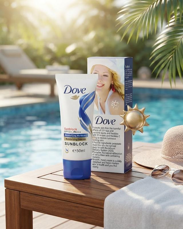 ضد آفتاب بی رنگ داو Dave SPF 90 مناسب انواع پوست حجم 50 میلی‌لیتر