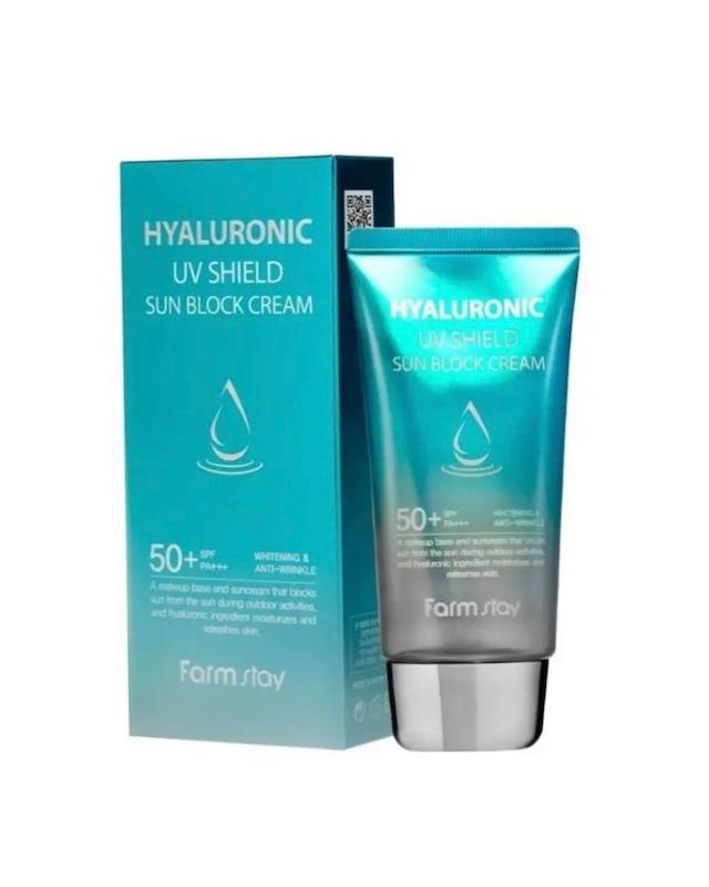 ضد آفتاب آبرسان هیالورونیک اسید فارم استی مدل Hyaluronic Acid SPF مناسب انواع پوست حجم 50 میلی‌لیتر