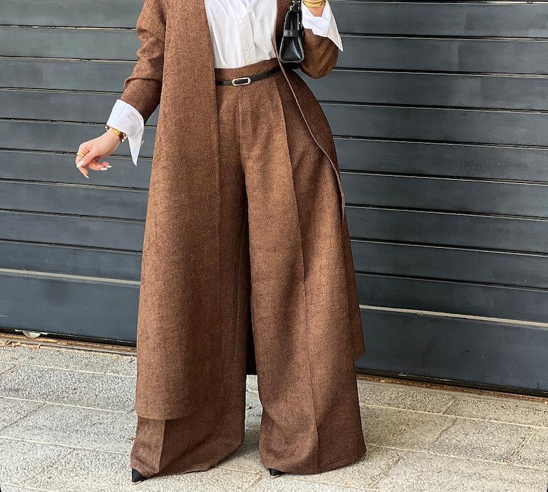 شلوار پاییز(قهوه ای روشن)