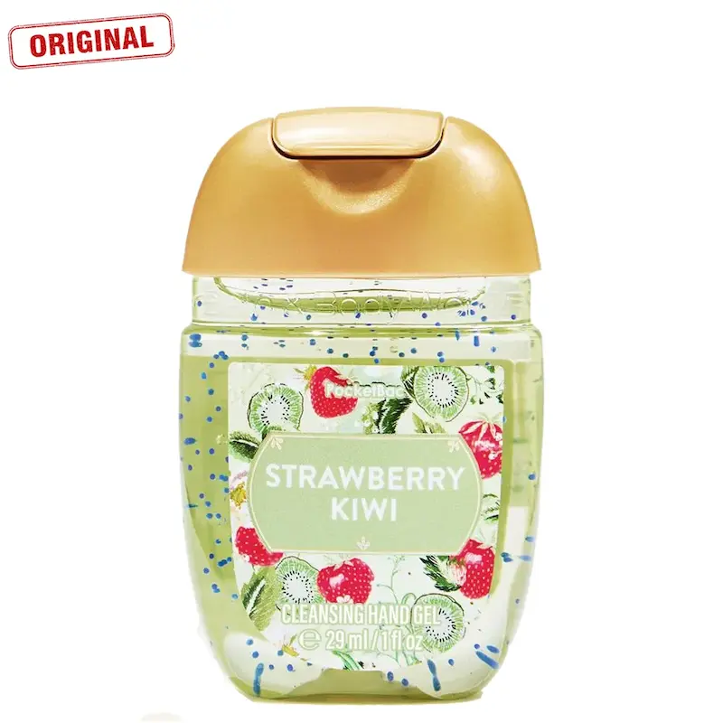 ژل پاک‌کننده دست جیبی Bath & Body Works Strawberry Kiwi PocketBac حجم ۲۹ میلی‌لیتر