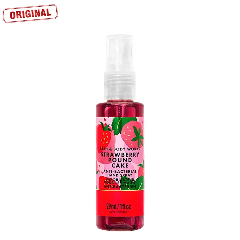 bath and body works strawberry pound cake hand sanitizer spray